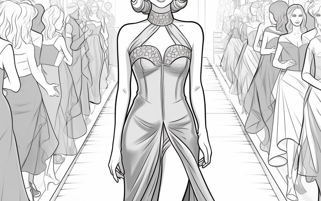 Dessin top model à colorier - Francais-rapide 🇫🇷