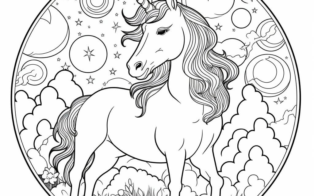 Coloriage Licorne à Imprimer Pdf